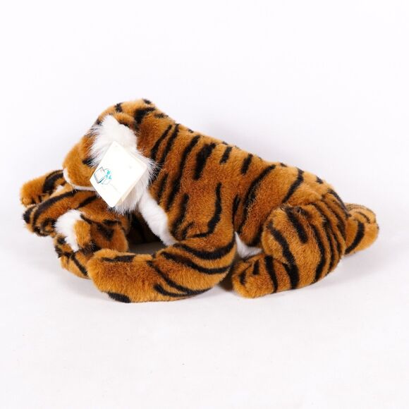 Tiger & Baby Cub Stuffed Animal Cat Plush Plushie Stuffie Purr-Fection MJC 1988 - Picture 5 of 14